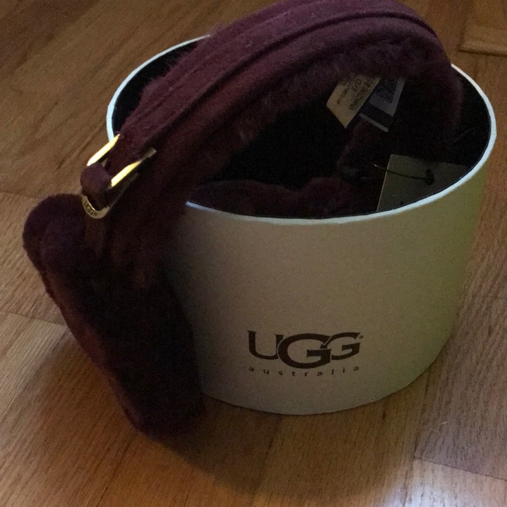Burgundy Ugg earmuffs